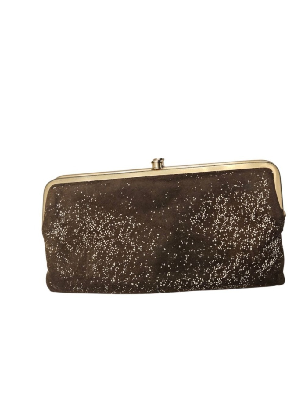 Hobo Brown and White Speckled Leather Wallet, One Size - Picture 2 of 16